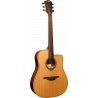 Lag T170DCE Dreadnought Red Cedar - Khaya