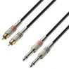 Compra Adam Hall 2 X JACK 6,3MM A 2 X RCA MARCHO MONO 1M al mejor precio