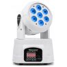 Compra beamz mhl74 mini cabeza movil wash 7x 10w dmx 12 canales quad led blanco al mejor precio