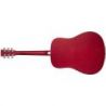 Sx Sd104 Guitarra Acústica Roja
