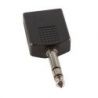 Comprar Adaptador Dual Jack Mono 1/4" Hembra X 2 - Jack Stereo