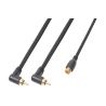 Compra PD CONNEX Cable 2xRCA Macho -1xRCA Hembra 0,3M al mejor precio