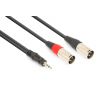 Compra Vonyx Cable 2x XLR Macho - 3.5mm Stereo 1.5m al mejor precio
