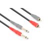 Compra Vonyx Cable 2x jack 6.3mm Mono - 2xRCA Macho 3m al mejor precio