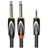 Compra roland rcc103528 cable jack 3.5 jack doble 6.3 3m al mejor precio