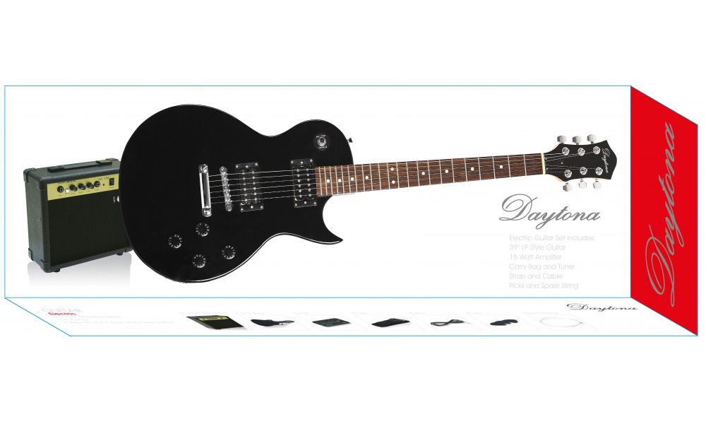 proporcionar Memorizar Duque ⚡ Pack guitarra eléctrica Daytona tipo Les Paul Rojo | MUSISOL