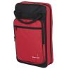 Compra FUNDA BAQUETA BATERIA 8 COMPARTIMENTOS NEGRO ROJO ORTOLA al mejor precio