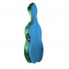 Estuche cello Bam Bonbon Hightech con ruedas BONB1003XLW Azul Verde