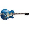 Stanford CR Fatboy Bigsby B60 Guitarra Eléctrica Hollow Body Pelham Blue