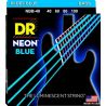 DR Strings Neon NBB-40 Long Scale Blue 40-100 Light