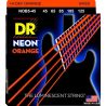Dr Nob5-45 Juego Cuerdas Bajo Neon Orange