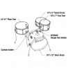 Tama LJK48H4-HLB Club Jam 4pc + Meinl Set de Platos