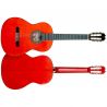 Prudencio Sáez 1-FP 22 Roja Brillo Ciprés Guitarra Flamenca