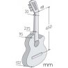 Alhambra CS-3 CW Fishman E8 Guitarra Clásica Electrificada