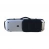 Estuche violín Artist Dynamic policarbonato rectangular 4 4 Brushed aluminum Aluminio cepillado