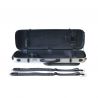 Estuche violín Artist Dynamic policarbonato rectangular 4 4 Brushed aluminum Aluminio cepillado