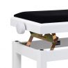 Stagg PB06G WHM VBK Banqueta de Piano Blanca Negra