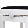 Stagg PB06G WHM VBK Banqueta de Piano Blanca Negra