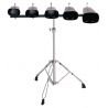 Jinbao JBCB05 Juego 5 cencerros metal con soporte