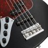 Sadowsky MetroExpress 21 Fret Hyprid PJ Morado 5 Zurdo Solid Black High Polish