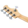 Sadowsky MetroExpress 21 Fret Hyprid PJ Morado 5 Zurdo Solid Black High Polish