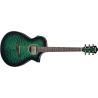 Ibanez AEWC16QA-TEH Guitarra Electroacústica Transparent Emerald Burst High Gloss