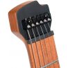 Cort SPACE G6MS SGTK Guitarra Eléctrica Headless con funda Semi Gloss Trans Black