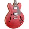 SX SEL6FOTRD Semicaja Transparent Red Guitarra Eléctrica