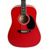 Memphis FG02941RD Guitarra Acústica Roja