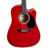 Memphis FG02941CRD Cutaway Guitarra Acústica Roja