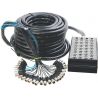 On Stage SNK24450V2 Cajetín Escenario XLR de 24 x 4 en escenario, negro, 50 pies