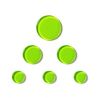SlapKlatz MINI - 6 Gel Pads w case - Alien Green