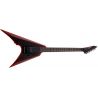 ESP LTD Arrow Black Metal II Black Red Burst Satin