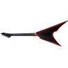 ESP LTD Arrow Black Metal II Black Red Burst Satin
