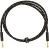 Fender Deluxe Series Instruments Cable, Straight Straight, 5', Black Tweed
