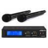 Vonyx WM522 Microfono inalambrico VHF 2 canales con 2 micros de mano