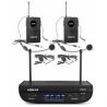 Vonyx WM82 Microfono inalambrico digital UHF 2 canales con 2 micros de cabeza