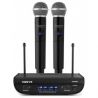 Vonyx WM82 Microfono inalambrico digital UHF 2 canales con 2 micros de mano