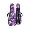 Woodi WUC-21Funda Ukelele Soprano Floral Morado