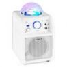 Vonyx SBS50W BT Bafle Karaoke blanco con bola LED