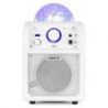 Vonyx SBS50W BT Bafle Karaoke blanco con bola LED