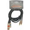0- EUROCONNEX 4309-1 CABLE 2 RCA M A 2 XLR M 1M