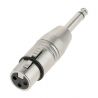 ADAPTADOR XLR H A JACK 6.3 M MONO