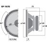 Subwoofer Monacor SP167E Repuesto