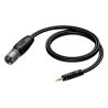 Procab 714/1.5H minijack stereo a XLR macho