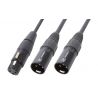 PD Connex CX140 Cable Y divisor XLR Hembra-2 XLR Macho