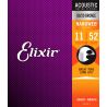 Compra ELIXIR JUEGO ACÚSTICA NANOWEB BRONZE 80/20 CL 11-52 al mejor precio