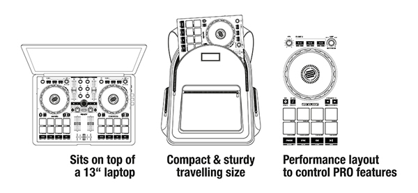 Controlador DJ compacto ideal para todos los niveles