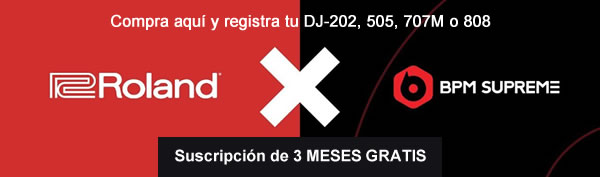 Roland DJ, suscripción de 3 meses GRATIS a BPM Supreme en MUSISOL